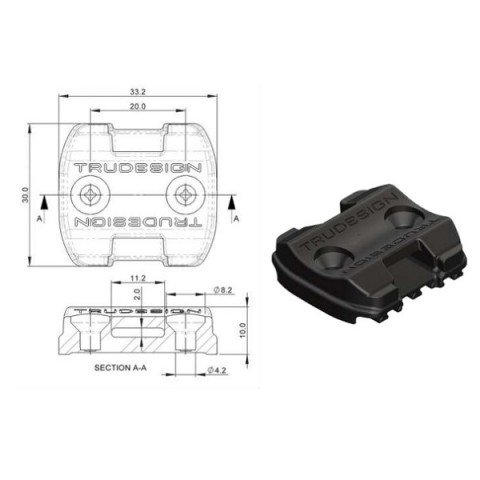 BASE SUPPORTO TUBO TRUDESIGN